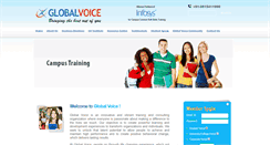 Desktop Screenshot of globalvoiceindia.com