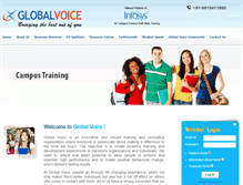 Tablet Screenshot of globalvoiceindia.com